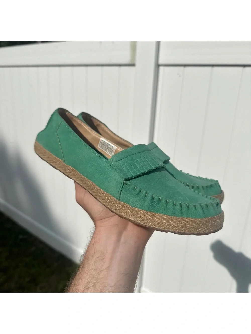UGG Australia Marrah Moccasin Loafers Womens Size 11 Green